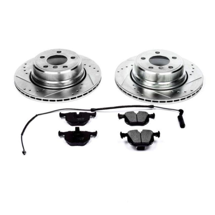 PowerStop K5734 Z23 Daily Driver Carbon-Fiber Ceramic Brake Pad and Drilled & Slotted Rotor Kit