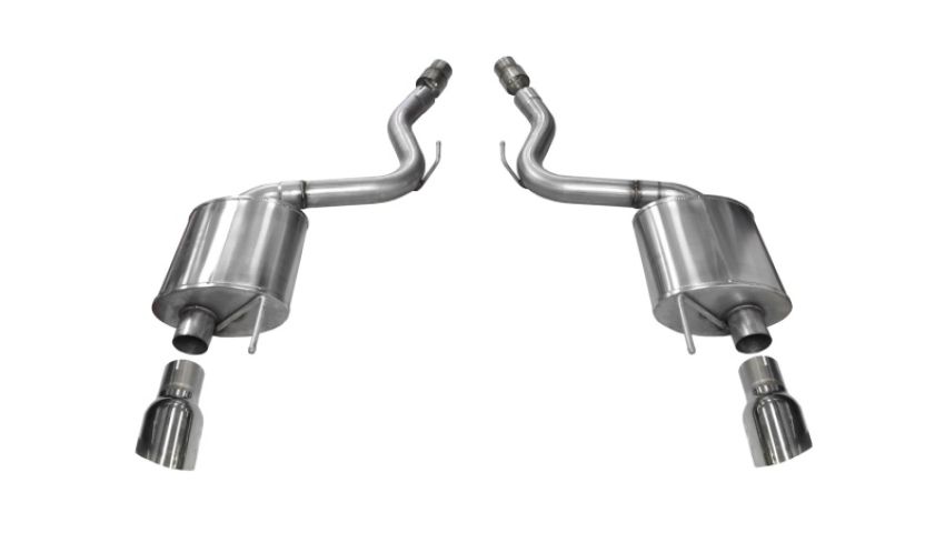 CORSA Performance 14329 Corsa 2015-2017 Ford Mustang GT 5.0 3in Axle Back Exhaust Polish Dual Tips (Touring)