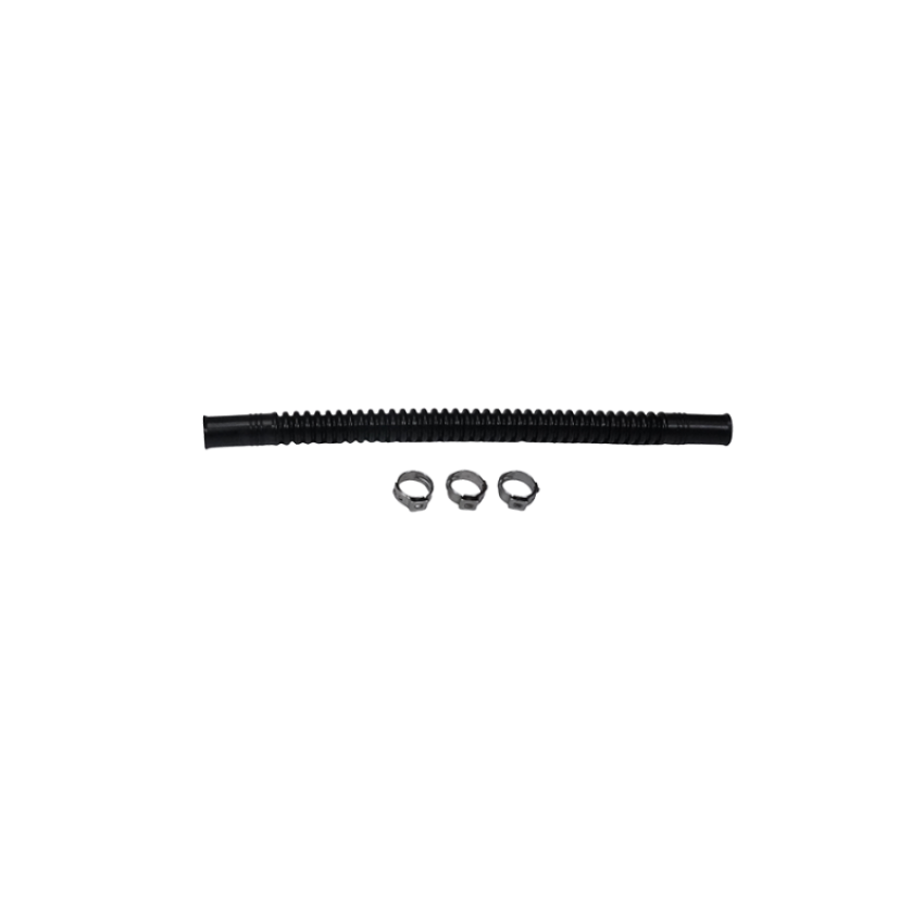 DeatschWerks 9-CT-8-516 Convoluted Tubing 200mm Length x 8mm ID Side 1 x 8mm ID Side 2 - Black