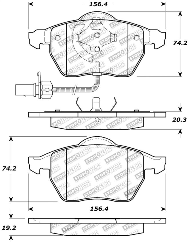 Stoptech 309.08400 Performance Brake Pads