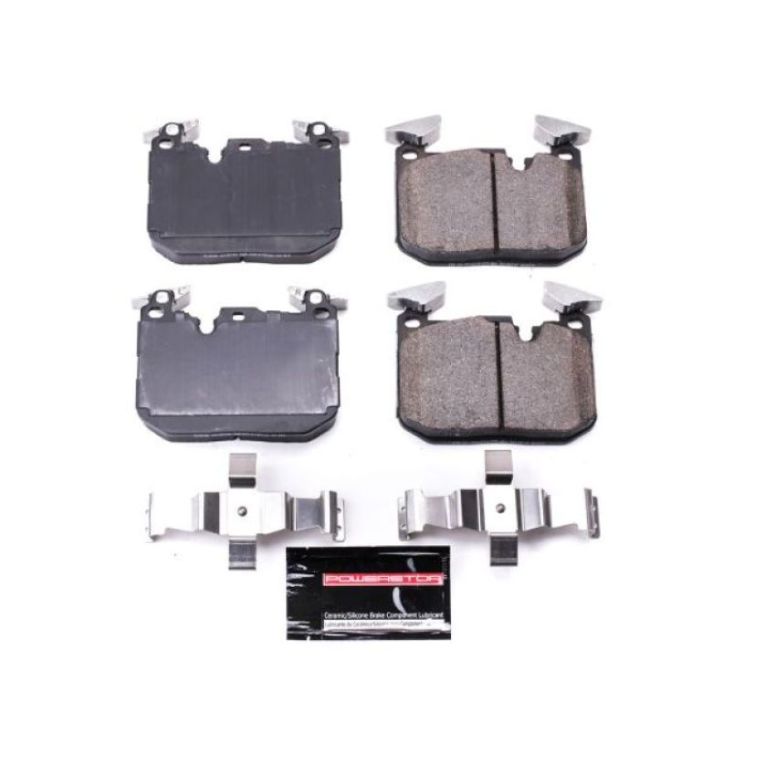 PowerStop Z23-1609B PowerStop - Z23 Daily Driver Carbon-Fiber Ceramic Brake Pads with Hardware Kit