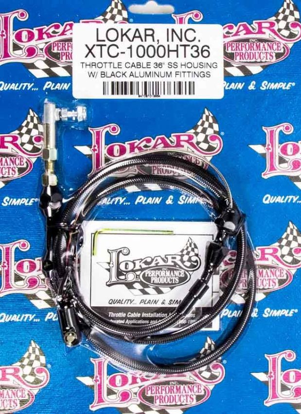 LOKAR LOKXTC-1000HT36 Throttle Cable Black 36in