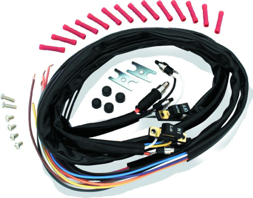 TwinPower 601625 Twin Power 73-81 Big Twin and XL Black Handlebar Bar Switches With Wires