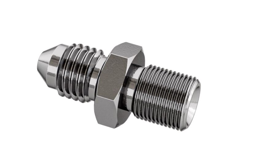 Goodridge P816-03C Straight Male Adaptor AN3 to 1/8 NPT