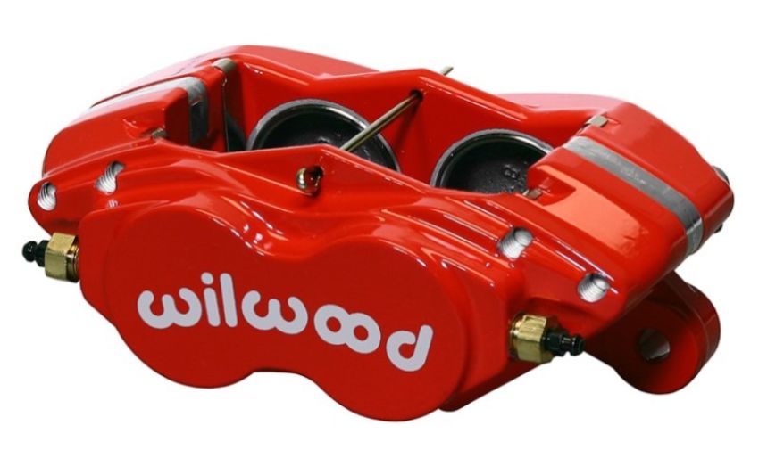 Wilwood 120-13744-RD Caliper-Forged Dynalite-M-Red 1.75in Pistons .81in Disc