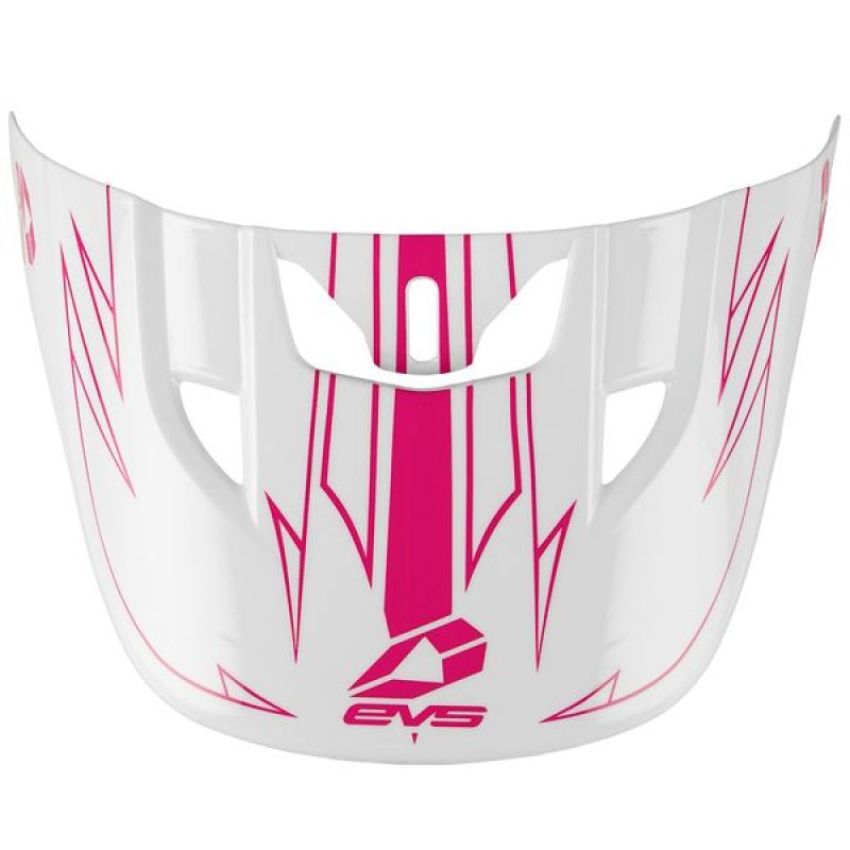 EVS HE21T3P50-VSRPK T3 Pinner Helmet Visor 50-50 - White/Pink