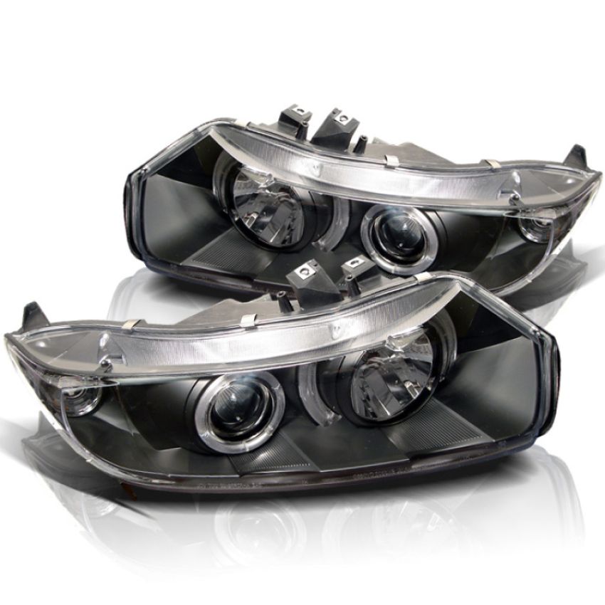 SPYDER 5010780 Projector Headlights - LED Halo - Black
