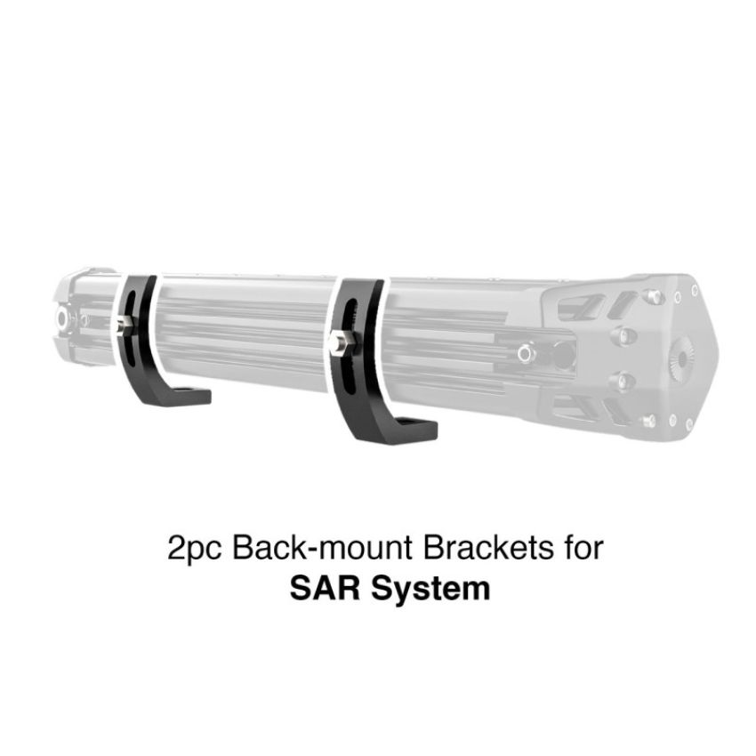 XKGLOW XK-SAR-BRC XK Glow Back Mount Brackets for SAR Search Light Bars 2pc