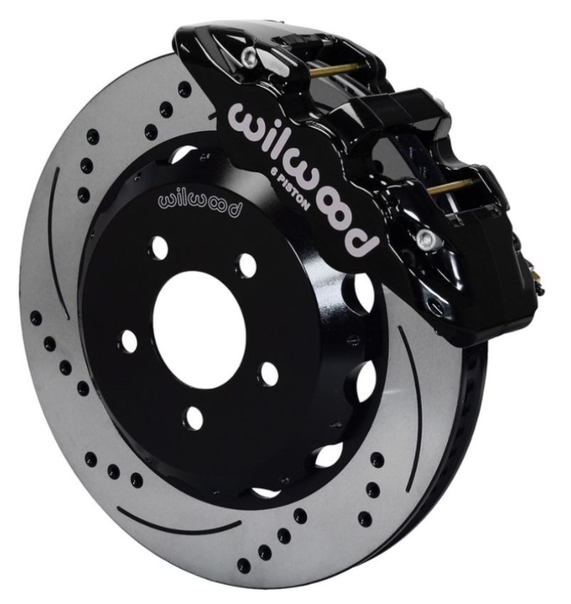 Wilwood 140-14289-D AERO6 Front Hat Kit 15.00 Drilled 2016-Up Camaro w/Lines
