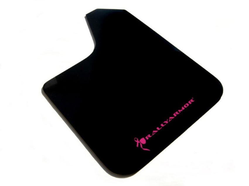 Rally Armor MF12-BAS-BCPK Black Mud Flap/Pink Logo