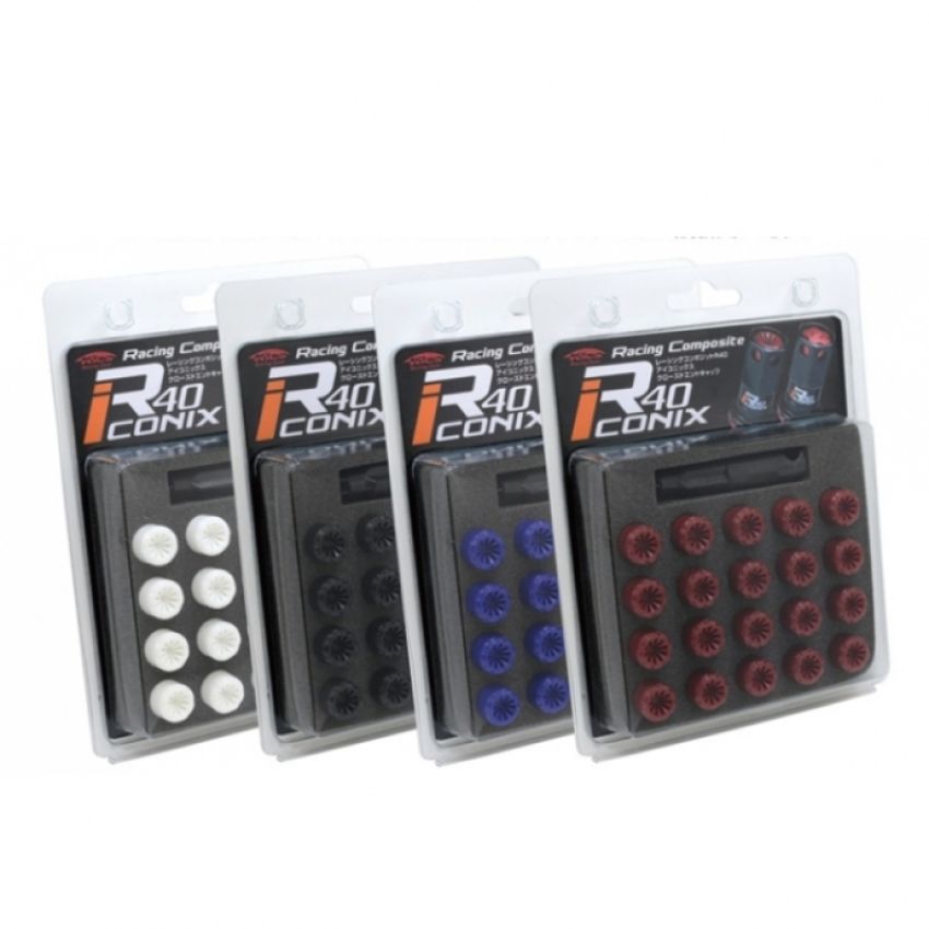 Project Kics WCIF1W R40 Iconix End Caps (White) - 20 Pcs
