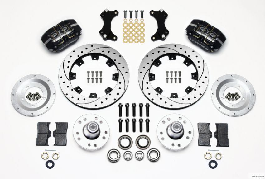 Wilwood 140-13346-D Dynapro Dust-Boot Front Kit 12.19in Drilled WWE ProSpindle