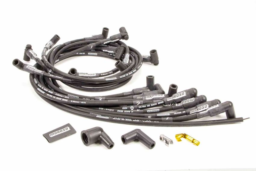 MOROSO MOR73709 Ultra 40 Plug Wire Set - Black