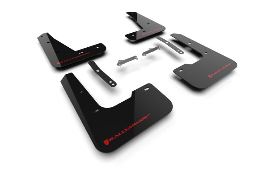 Rally Armor MF120-UR-BLK-RD Black Mud Flap/Red Logo