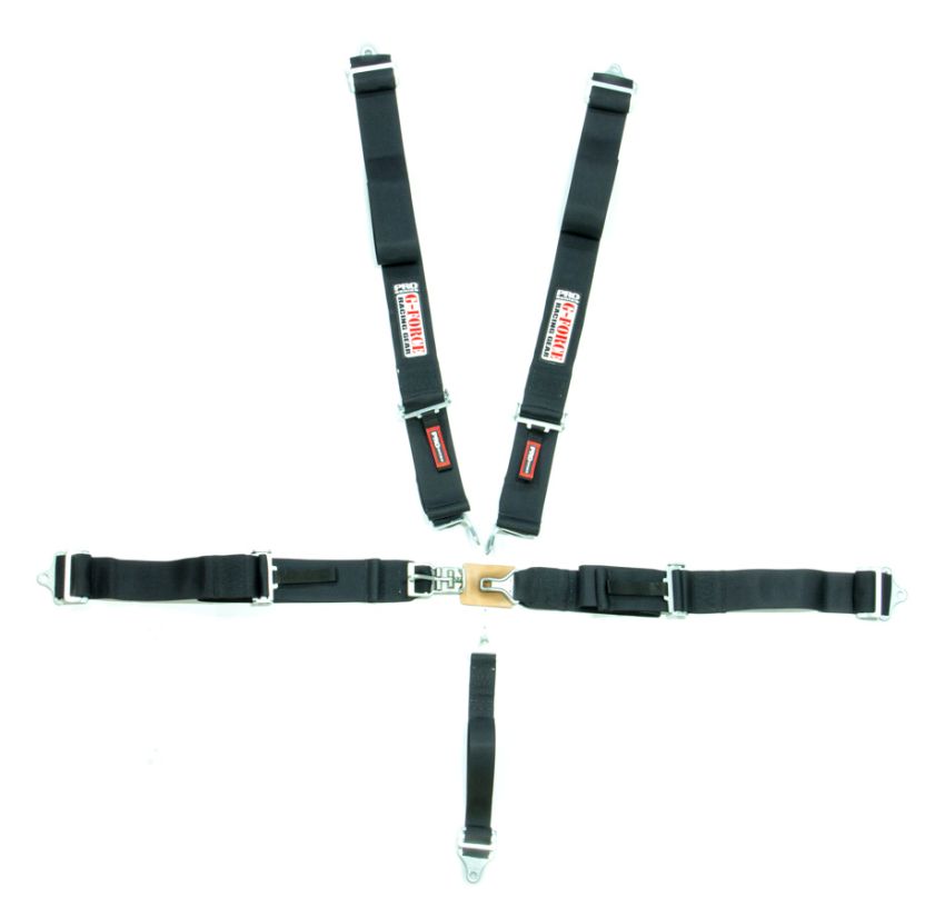 G-FORCE GFR6100BK Indivd. Shoulder Harness Pull-Up Blk Pro Series