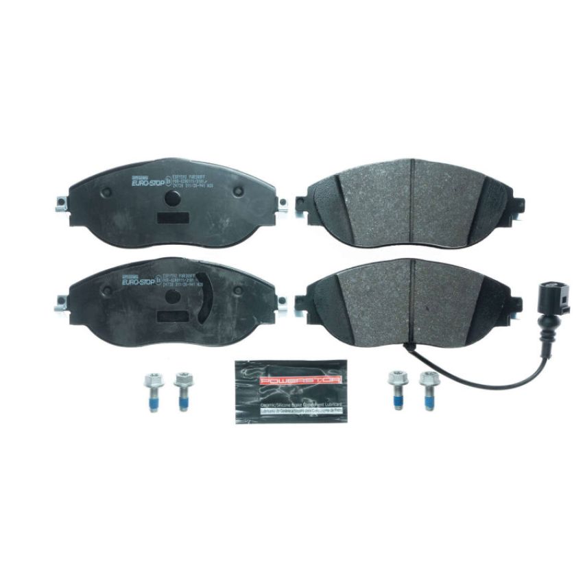 PowerStop ESP1592 EuroStop ECE-R90 Certified Brake Pad Set