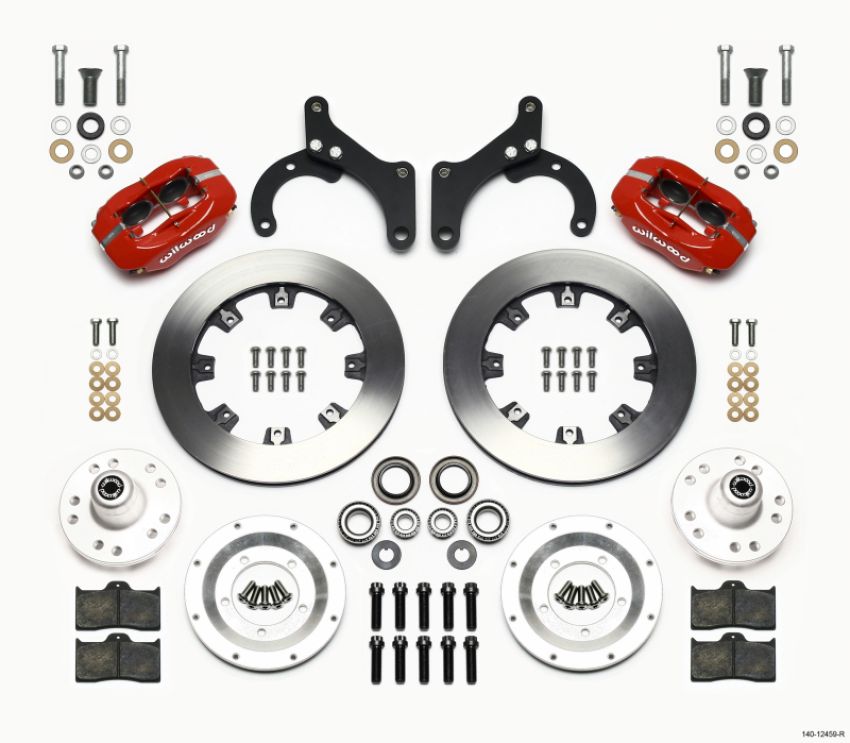 Wilwood 140-12459-R Forged Dynalite Front Kit 12.19in Red 59-64 Chevy Impala / 63-64 Corvette