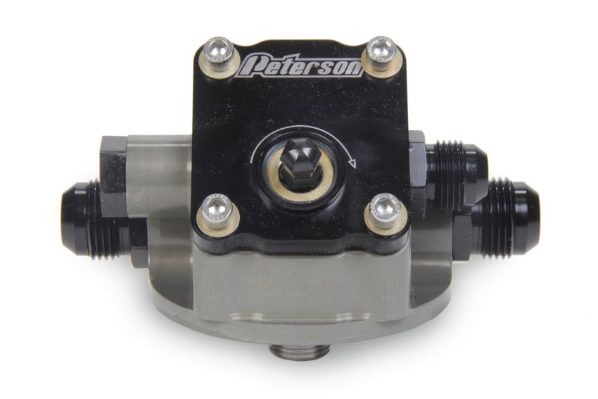PETERSON FLUID PTR09-1504 Engine Primer Oil Filter Mount 12an Chevy R to L
