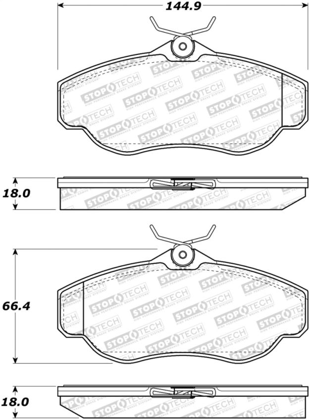 Stoptech 308.06760 Street Brake Pads