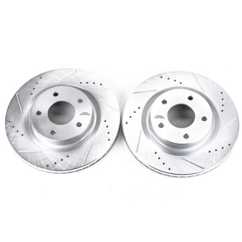 PowerStop JBR1196XPR PowerStop Evolution Performance Drilled, Slotted & Plated Brake Rotor Pair
