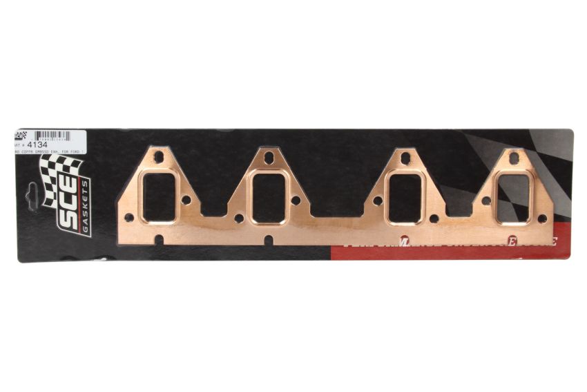 SCE GASKETS 4134 PRO COPPR EMBSSD EXH. FOR FORD 352-390 FE IN PICKUP BODY