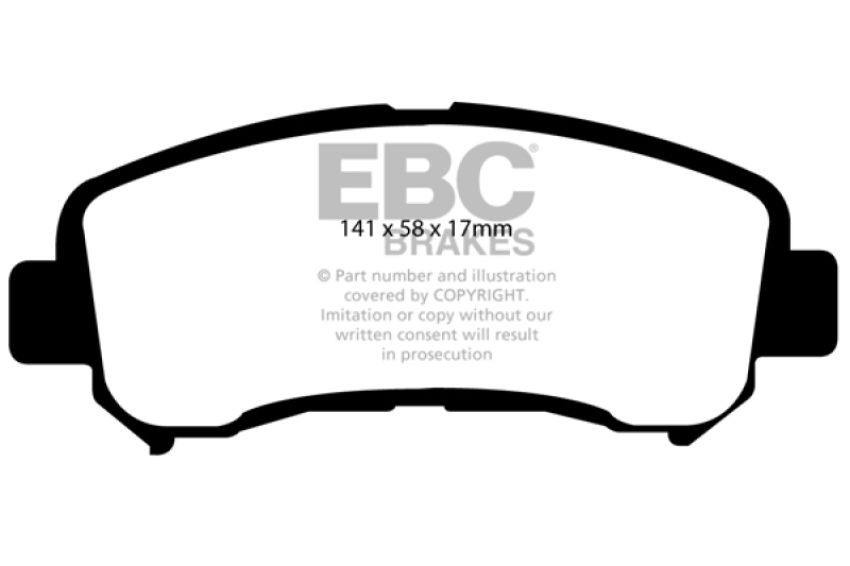 EBC Brakes DP61954 6000 Series Greenstuff Truck/SUV Brakes Disc Pads