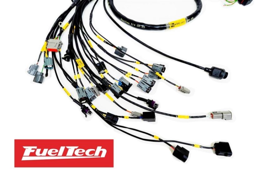 Rywire RY-K2-FUELTECH-NA K-Series Naturally Aspirated (w/Fueltech 550+ ECU) Engine Harness (w/4 Inj / No EMAP/Boost)