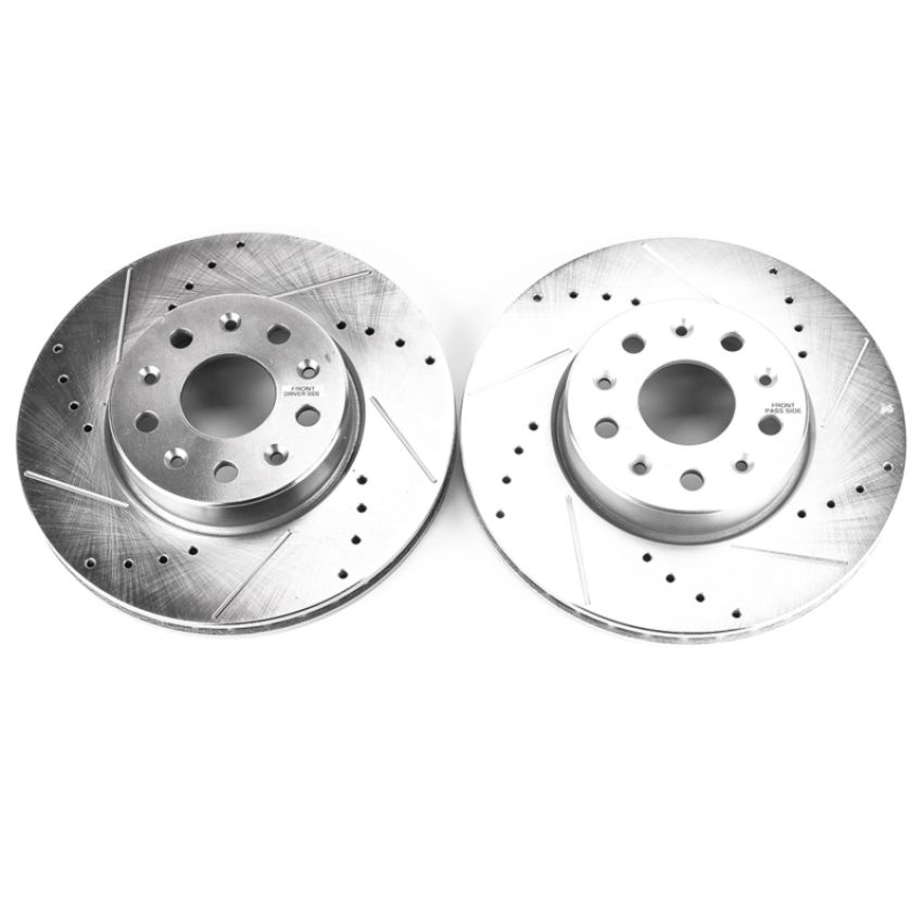 PowerStop AR82187XPR PowerStop Evolution Performance Drilled, Slotted & Plated Brake Rotor Pair