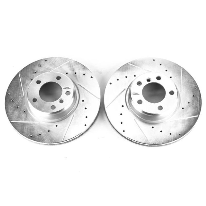 PowerStop EBR1402XPR PowerStop Evolution Performance Drilled, Slotted & Plated Brake Rotor Pair