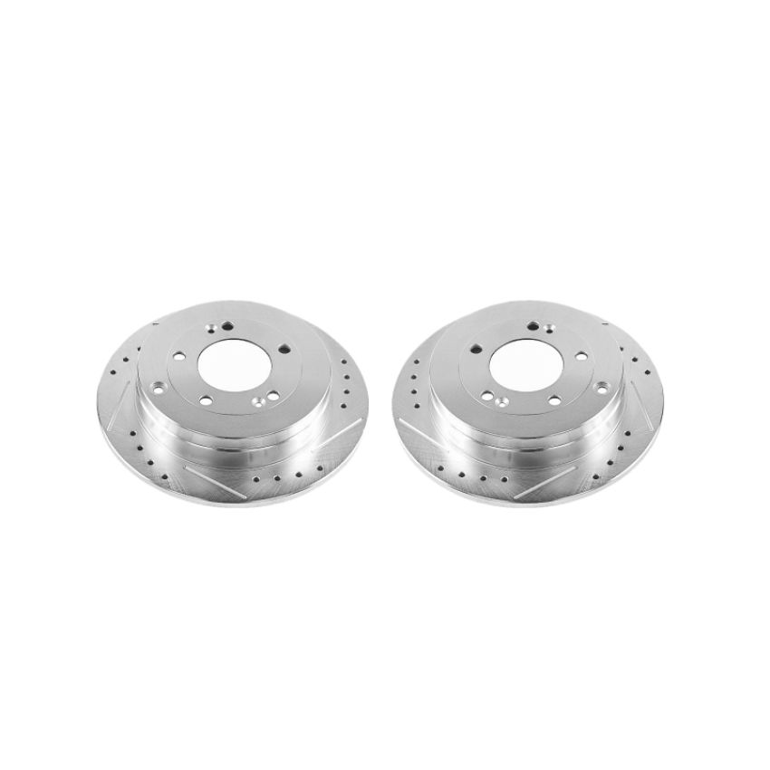 PowerStop JBR1335XPR PowerStop Evolution Performance Drilled, Slotted & Plated Brake Rotor Pair