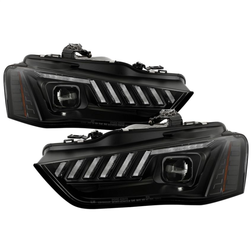 SPYDER 5088321 Projector Headlights - Switch Back Sequential LED Turn Signal - Black