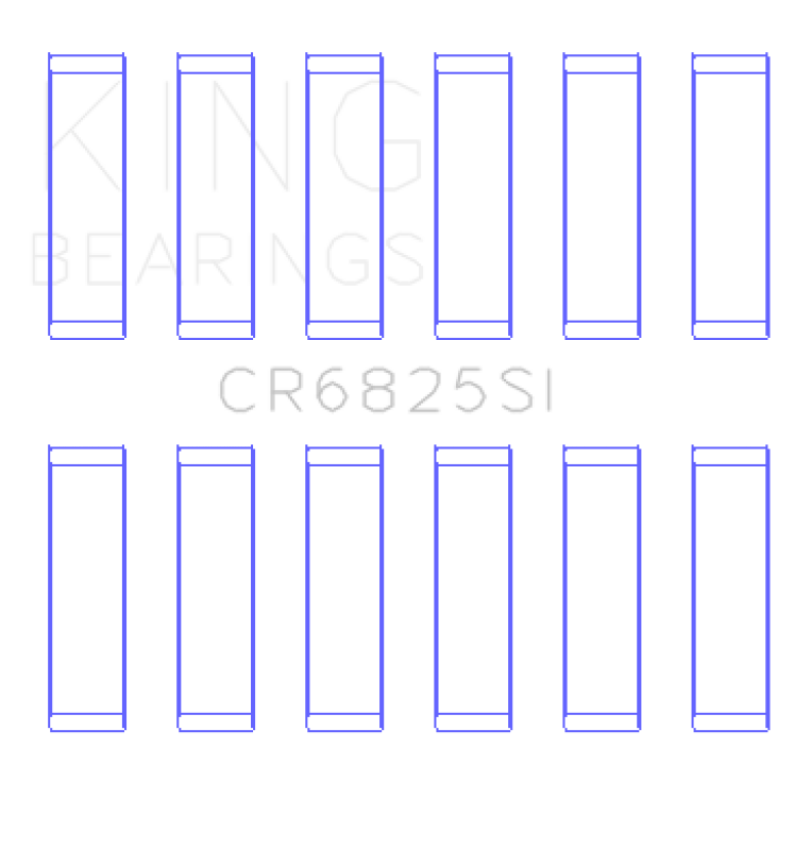 King Engine Bearings CR6825SI0.75 Chrysler 226 (3.7L) (Size +0.75mm) Connecting Rod Bearing Set