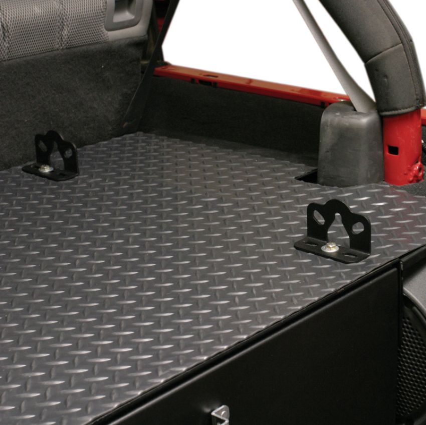 Tuffy Products 864-DECKKIT Tuffy 4Ftx3Ft Black Diamond Plate Vinyl Mat