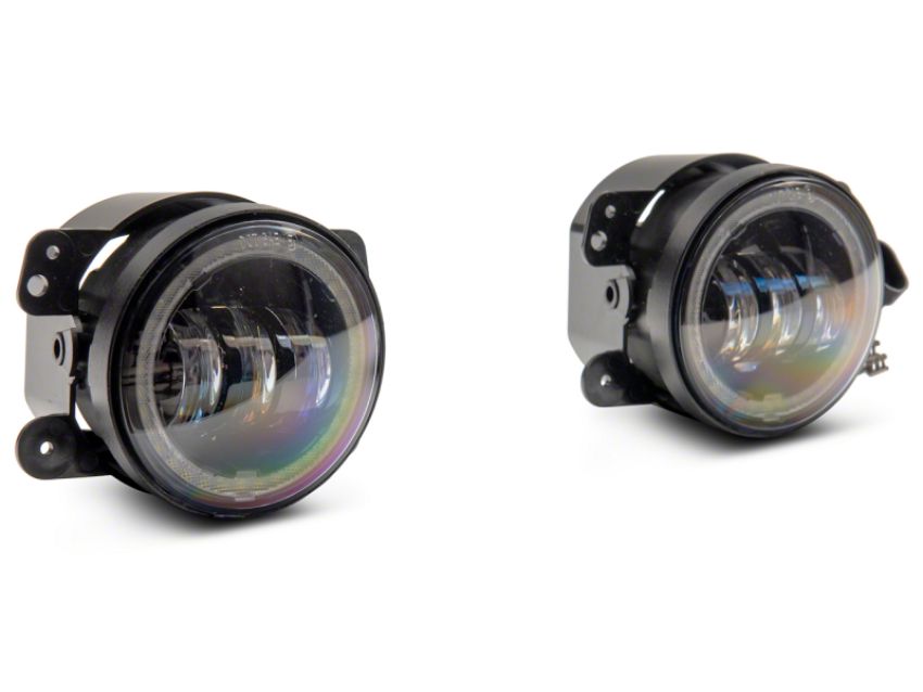 Raxiom J142666 07-18 Jeep Wrangler JK Axial Series 4-In LED Fog Lights w/ Halo
