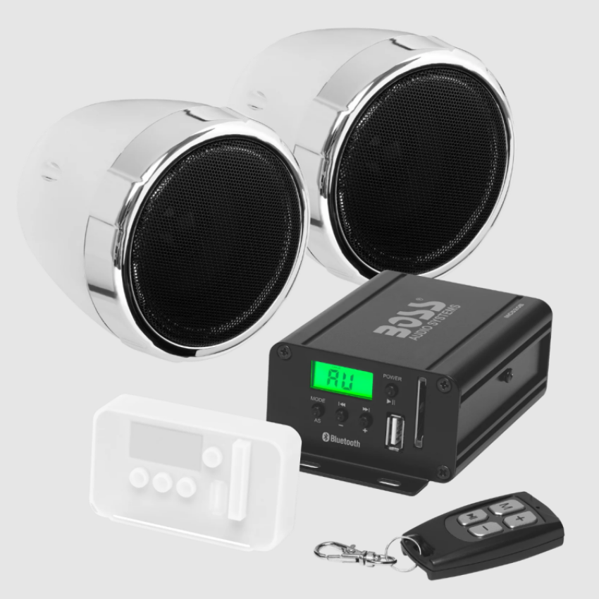 Boss Audio MC520B Systems MCBK520B Motorcycle Speaker Amplifier / Bluetooth / 3in Speakers