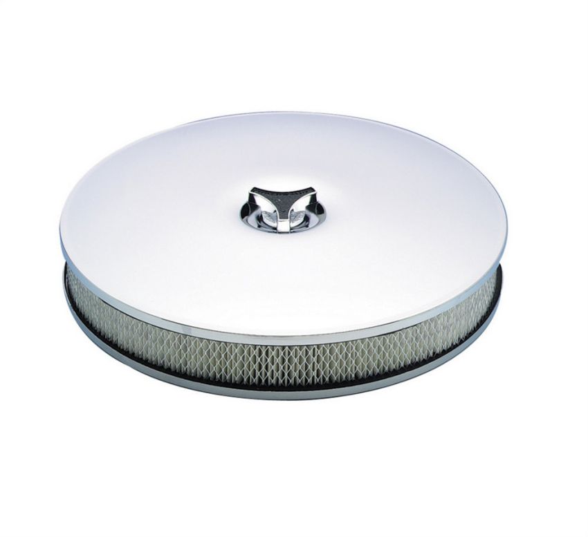 MR. GASKET MRG4338 14in Chrome Air Cleaner
