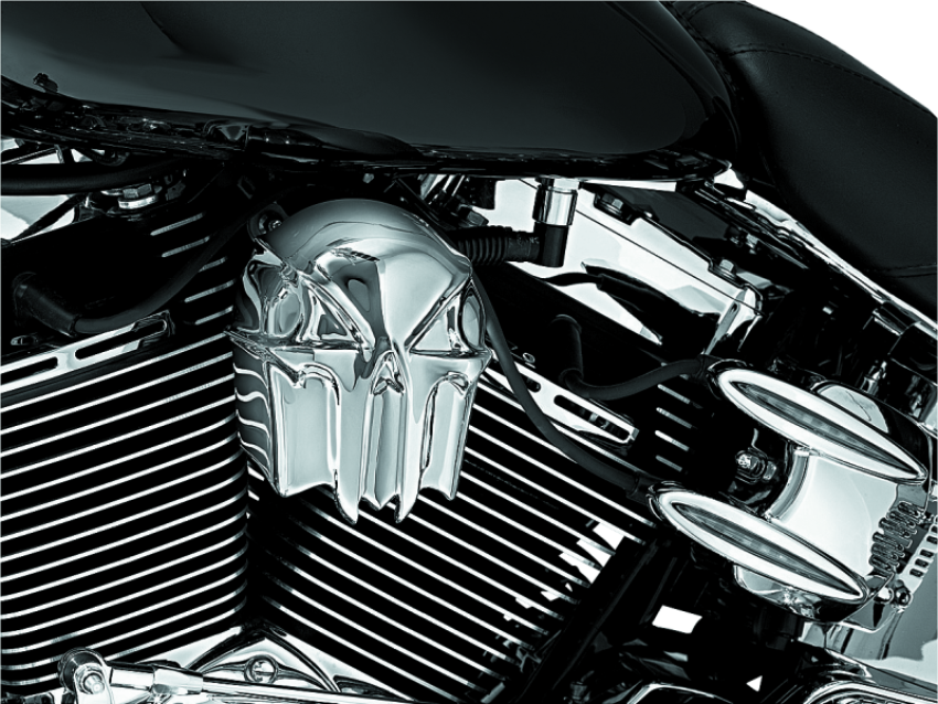 Kuryakyn 7718 Skull Horn Cover Chrome