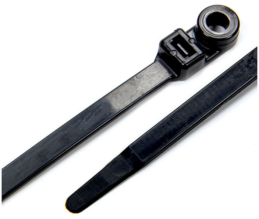 ALLSTAR PERFORMANCE ALL14392 Wire Ties Black 14.00 w/ Mounting Hole 25pk