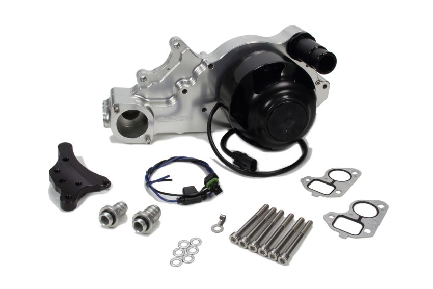 MEZIERE MEZWP330N LS3 Billet Electric W/P & Idler Corvette 10-13
