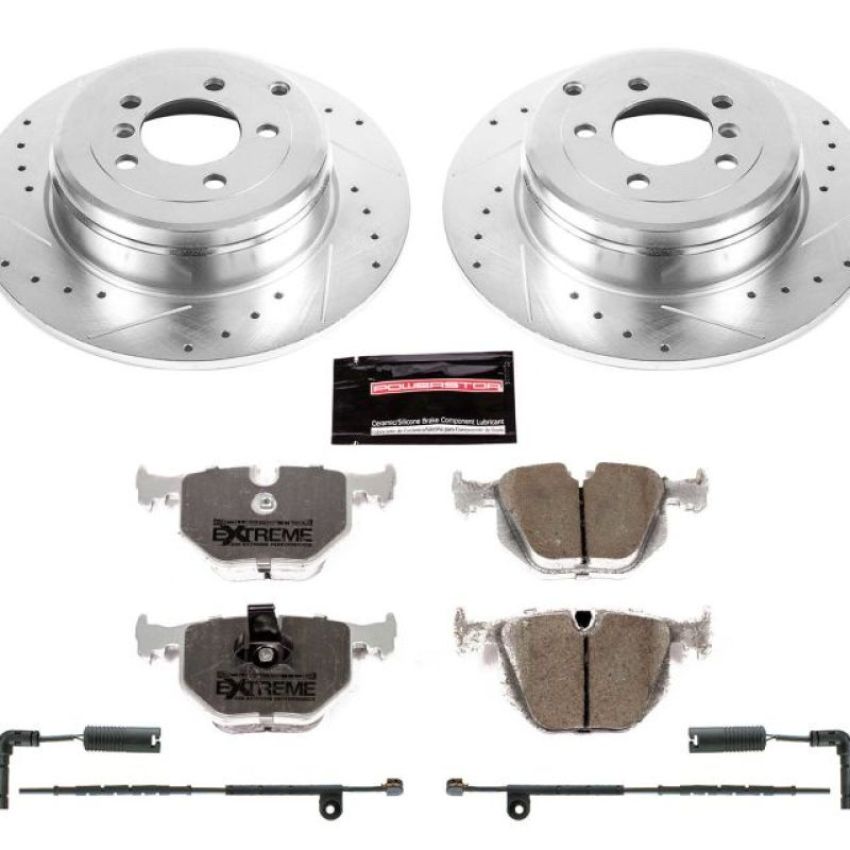 PowerStop K5742-26 Z26 Street Performance Ceramic Brake Pad and Drilled & Slotted Rotor Kit