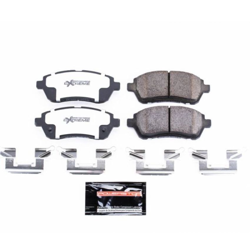 PowerStop Z26-1454 PowerStop - Z26 Performance Carbon-Fiber Ceramic Brake Pads with Hardware Kit