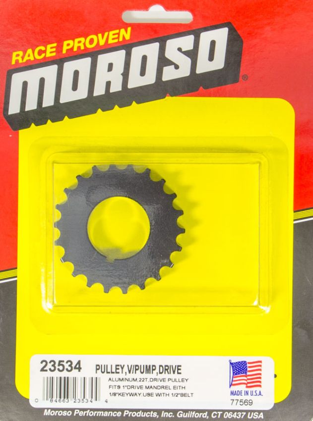 MOROSO MOR23534 Vacuum Pump Drive Pulley 22T- Radius Tooth