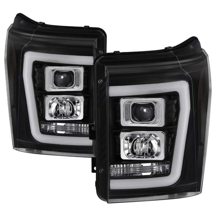 SPYDER 5084460 Projector Headlights - Version 2 - Light Bar DRL - Black