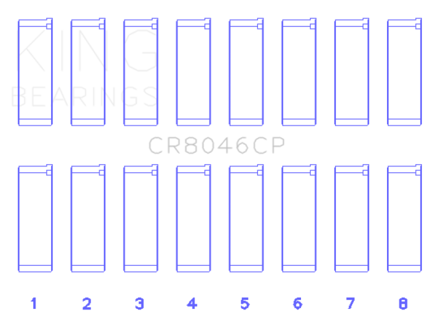 King Porsche M 48.00 / M 48.50 (Size STD) Rod Bearing Set
