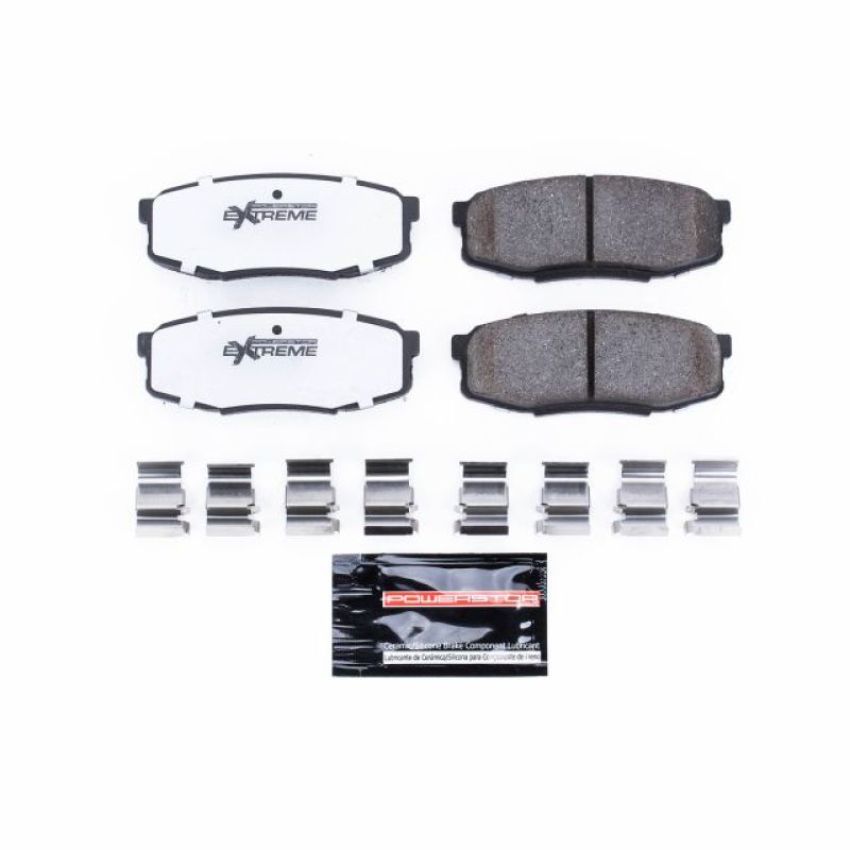 PowerStop Z36-1304 PowerStop - Z36 Truck and SUV Carbon-Fiber Ceramic Brake Pads with Hardware Kit