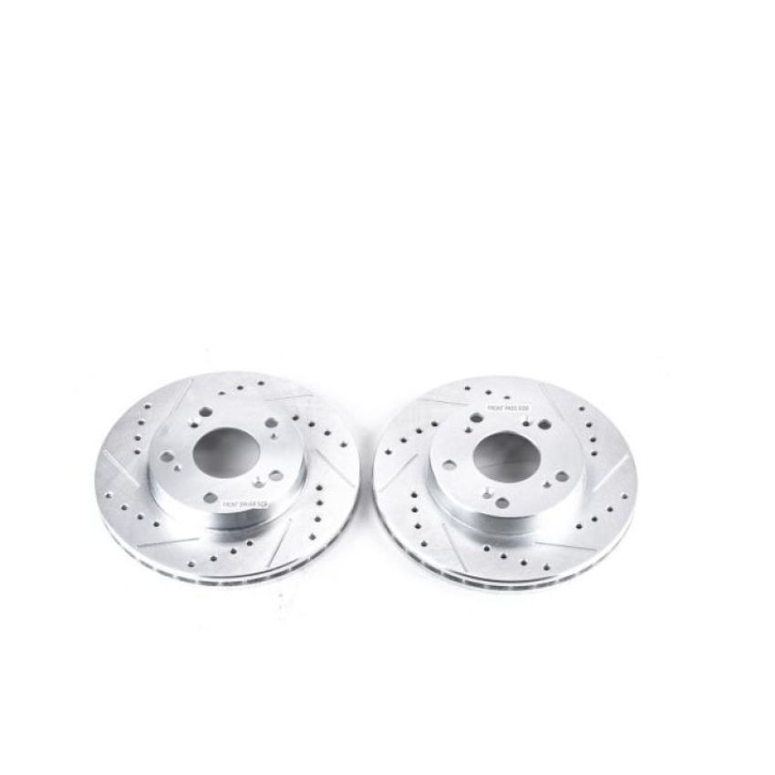 PowerStop JBR962XPR PowerStop Evolution Performance Drilled, Slotted & Plated Brake Rotor Pair