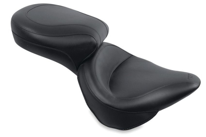 Mustang Motorcycle 75735 Mustang 84-06 Harley Standard Rear Tire Wide Touring 1PC Seat - Black
