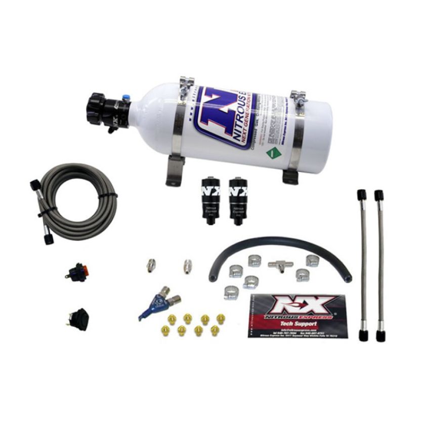 Nitrous Express 20001-05 HITMAN EFI SINGLE NOZZLE PIRANHA SYSTEM (35-50-75HP ) WITH 5LB BOTTLE