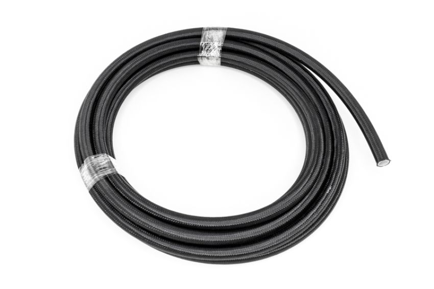 #10 Black Nylon Braided PTFE Hose  20 feet