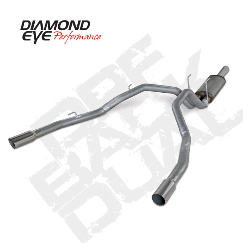 Diamond Eye Performance K3264S Diamond Eye KIT 3in DPF-BACK DUAL SS: DODGE 1500 2014 DIESEL